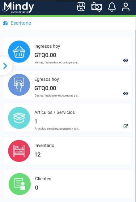 Mindy App Android Interface
